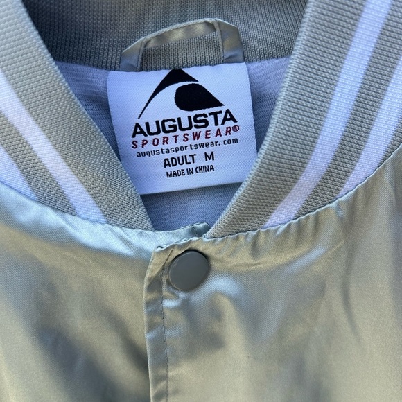 Elton John Rocketman Silver Bomber Jacket Windbreaker Rare Unisex Sz M - Picture 2 of 4